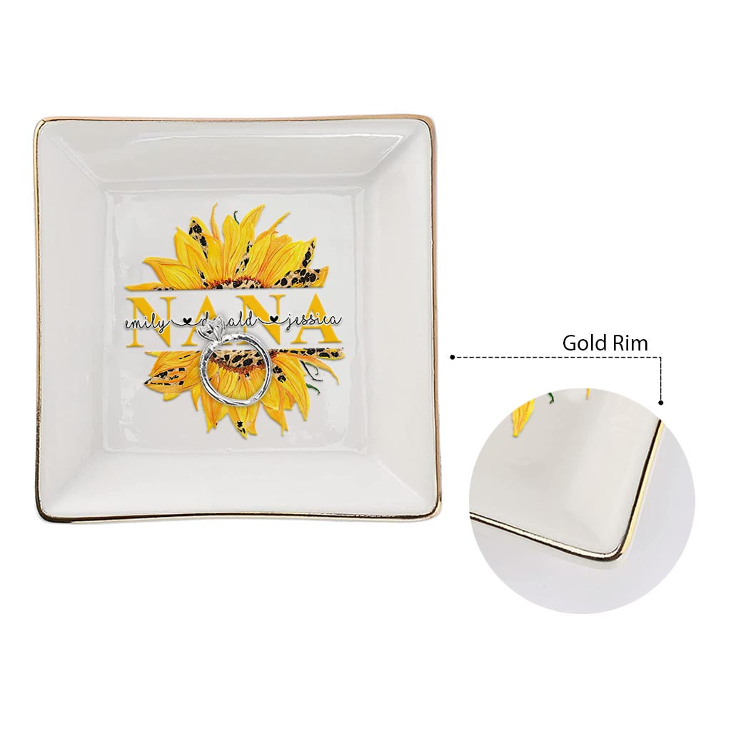 Tu es mon rayon de soleil - Porte-bijoux personnalisé pour la fête des mères, grand-mère
