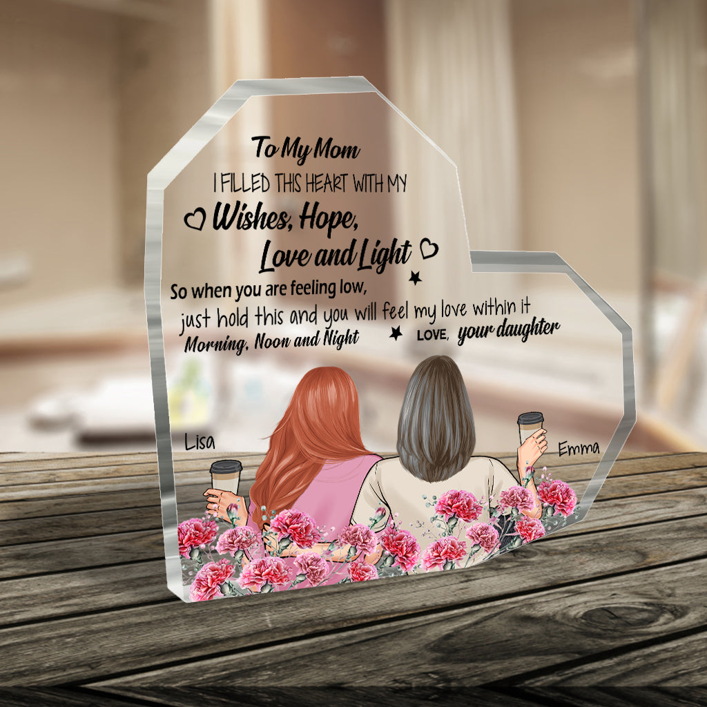 To My Mom - Personalized Mother's Day Mother Custom Shaped Acrylic Plaque