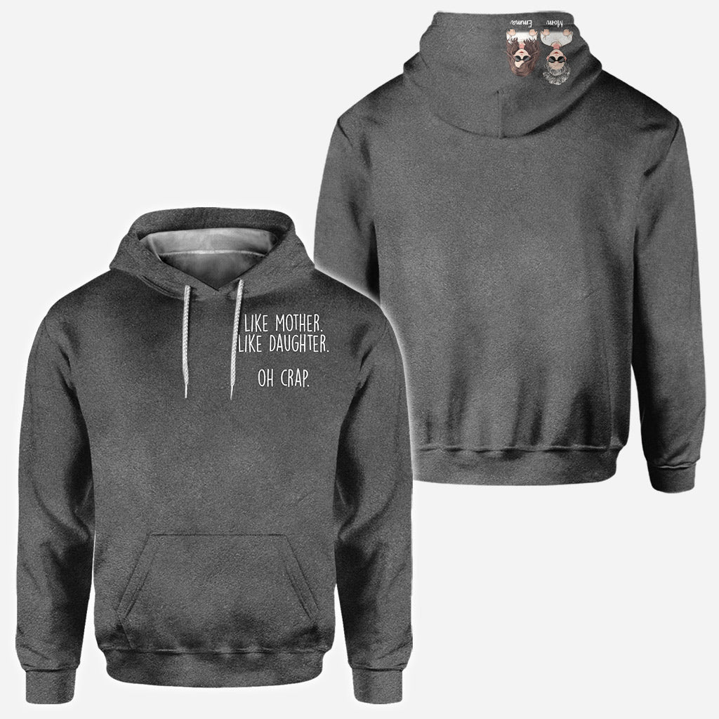 Telle mère, telle fille - Cadeau pour maman, fille, fils, enfant (2-16 ans) - T-shirt personnalisé intégral