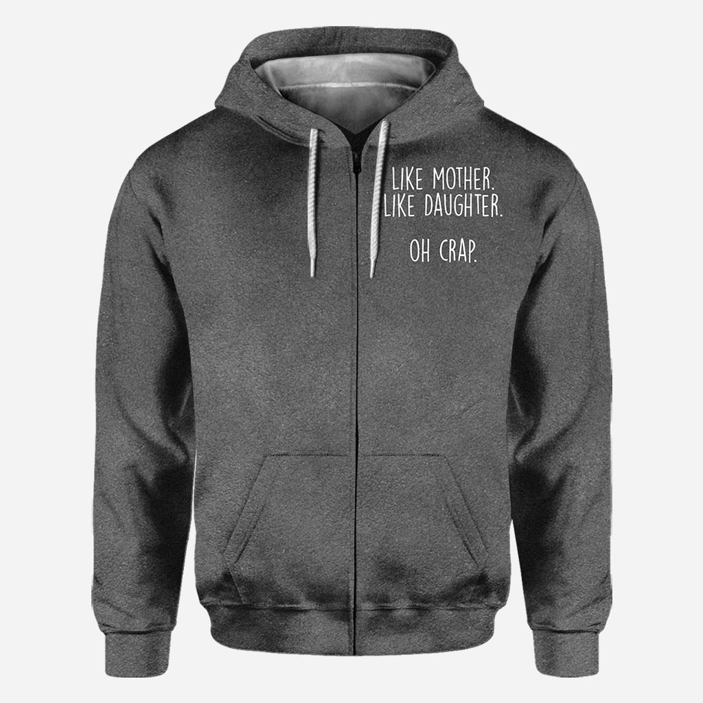 Telle mère, telle fille - Cadeau pour maman, fille, fils, enfant (2-16 ans) - T-shirt personnalisé intégral