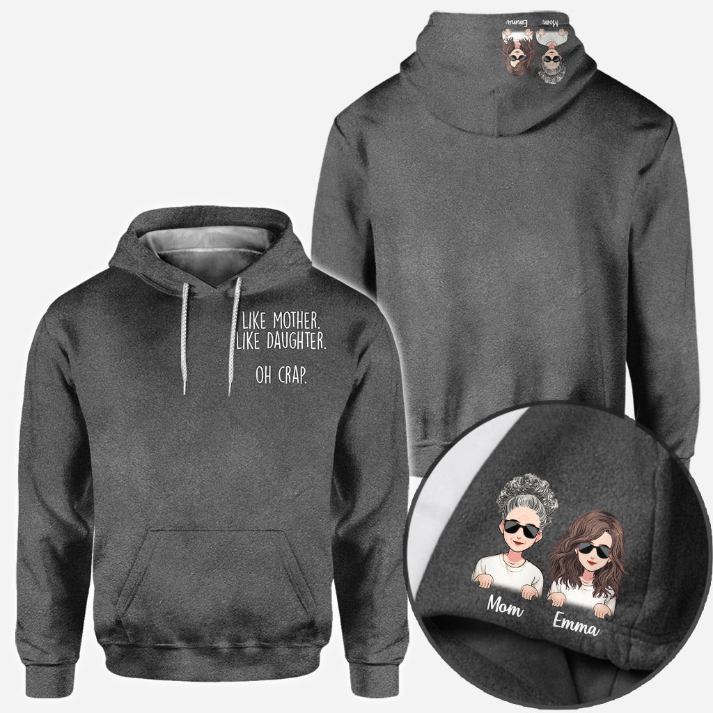 Telle mère, telle fille - Cadeau pour maman, fille, fils, enfant (2-16 ans) - T-shirt personnalisé intégral