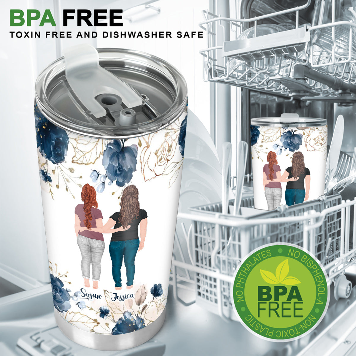 Our Laugh Are Limitless - Personalized Bestie Tumbler