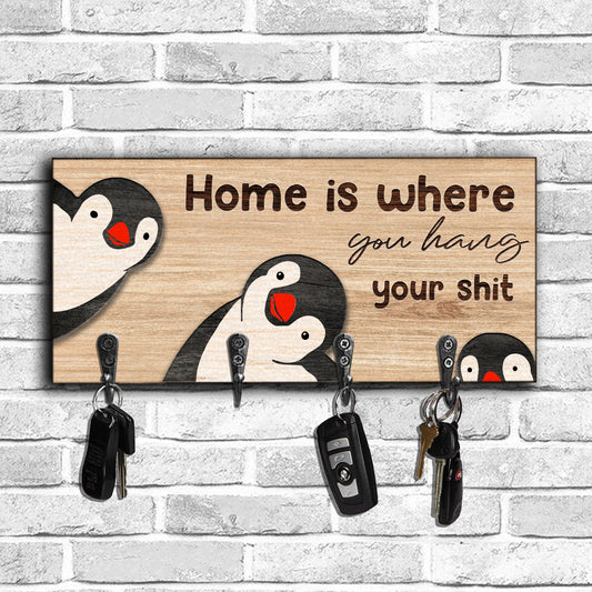 Home Is Where You Hang - Family Key Rack