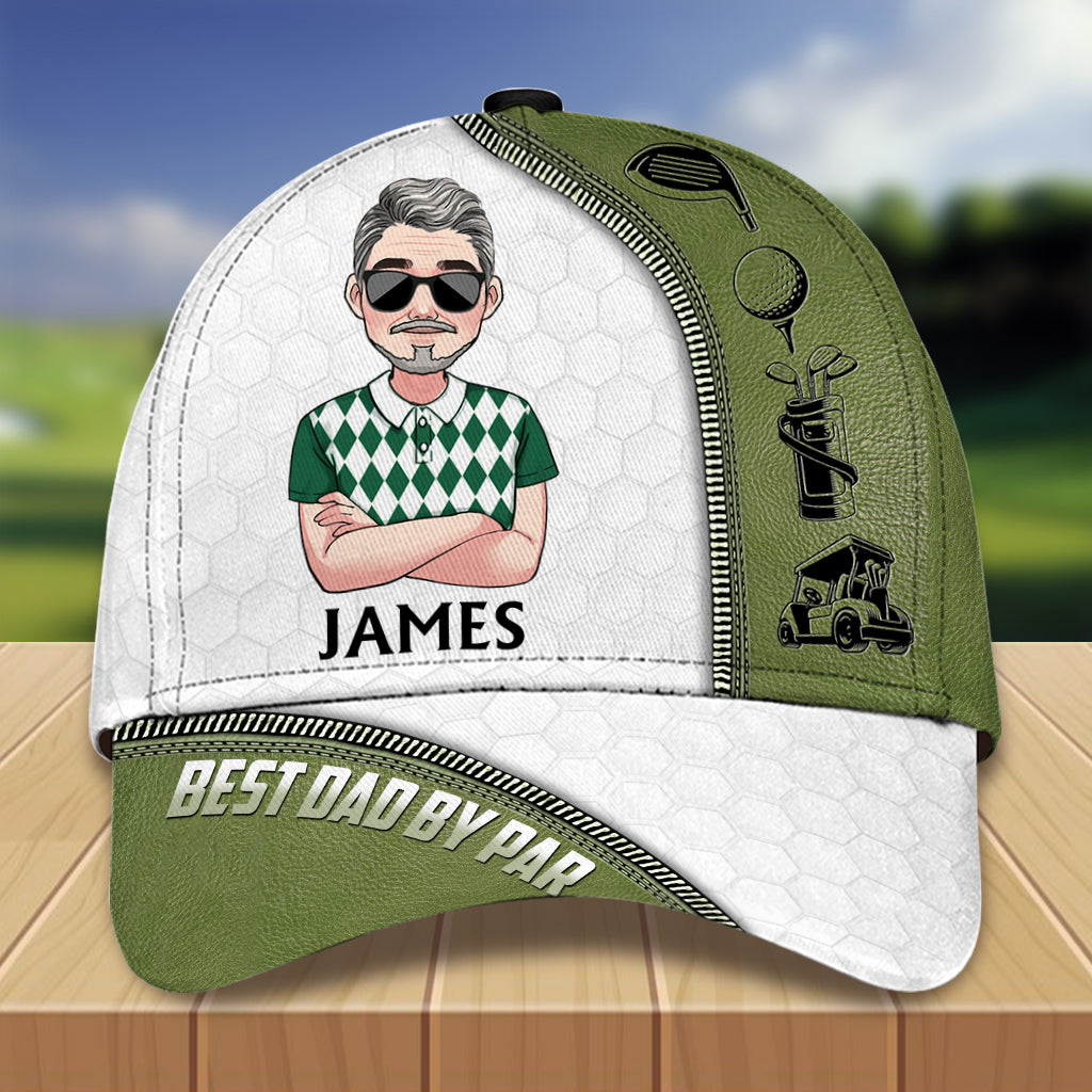 Best Dad By Par - Personalized Golf Classic Cap