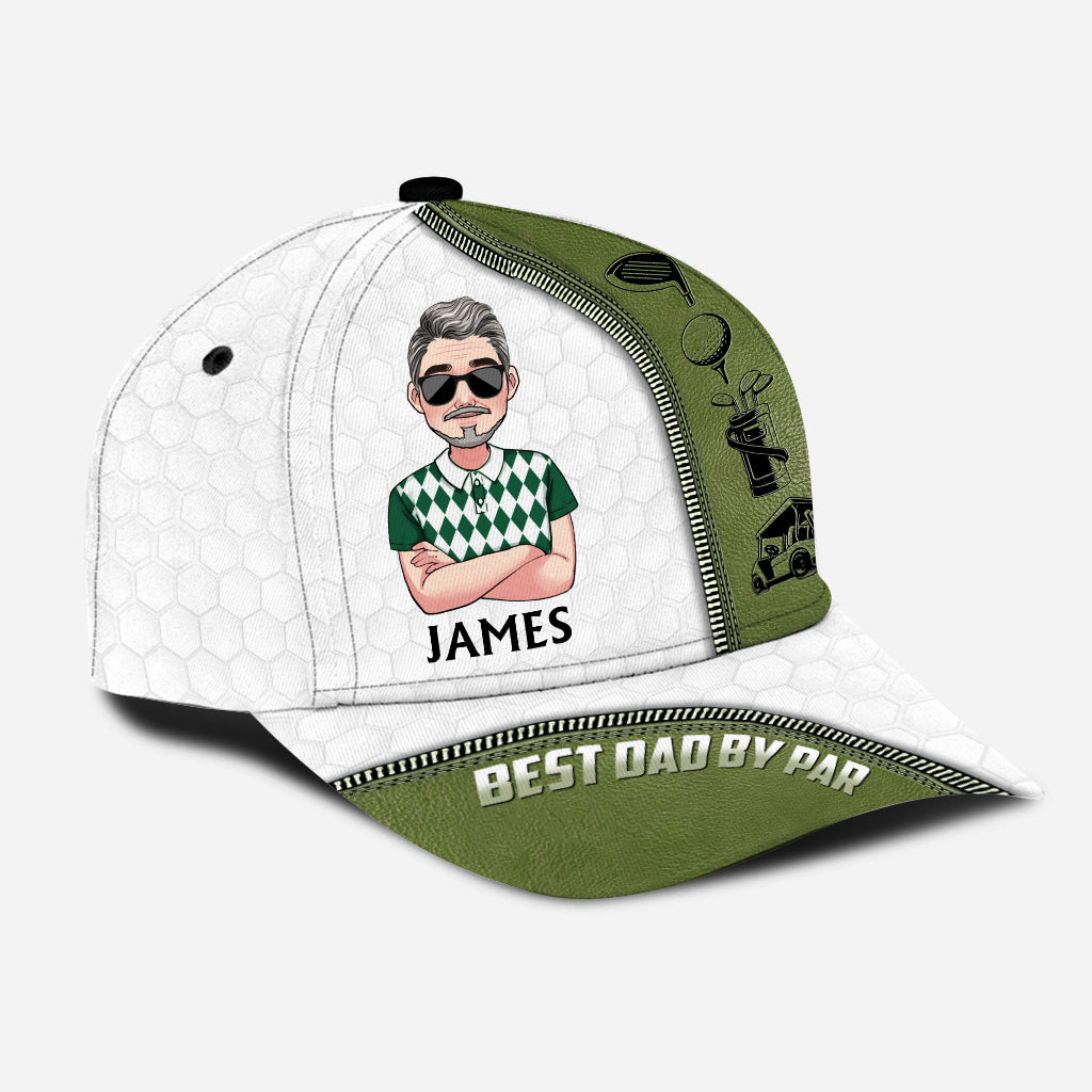 Best Dad By Par - Personalized Golf Classic Cap