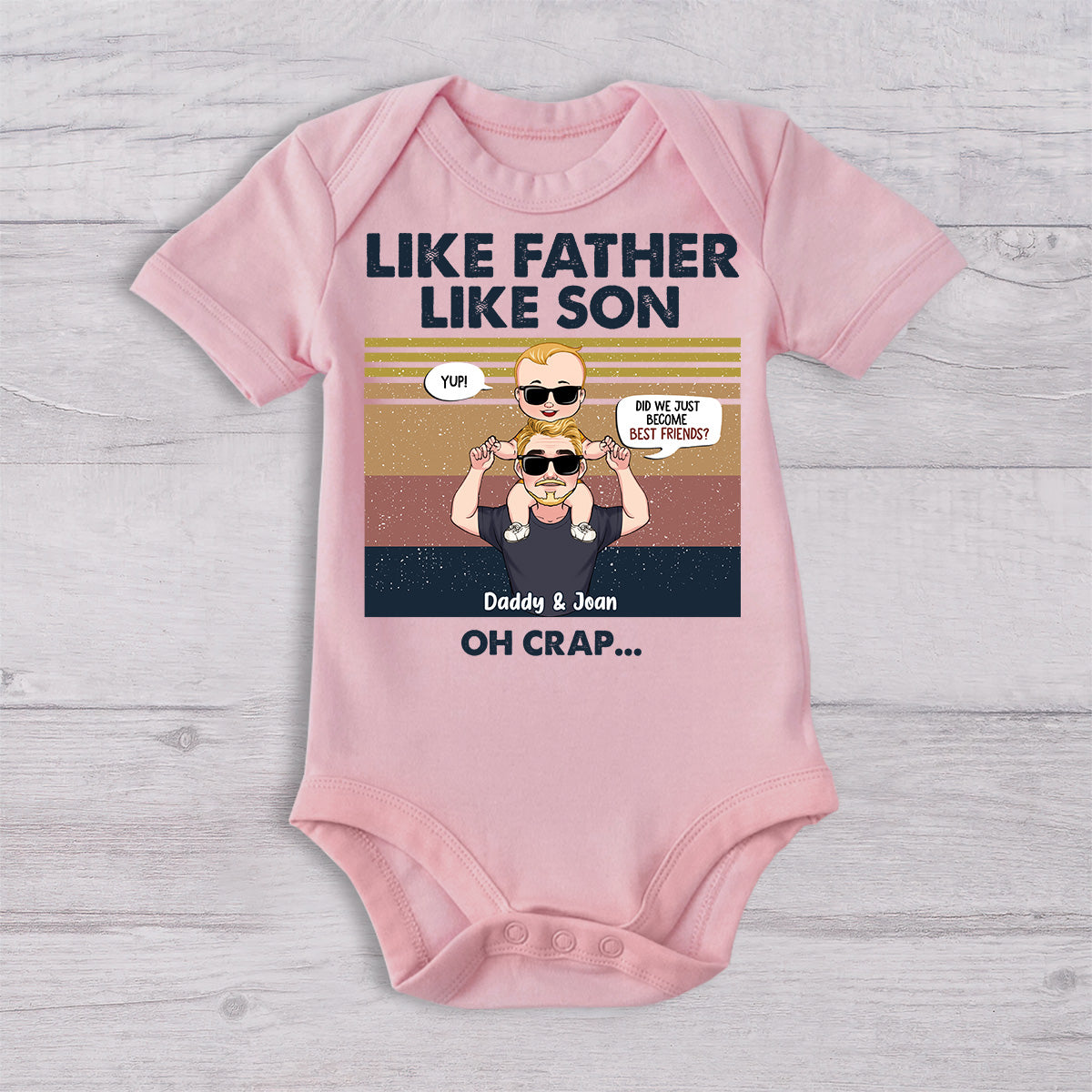 Sommes-nous devenus meilleurs amis ? - Cadeau pour papa, nouveau-né, bébé (0-1 an), jeune papa - Coffret personnalisé