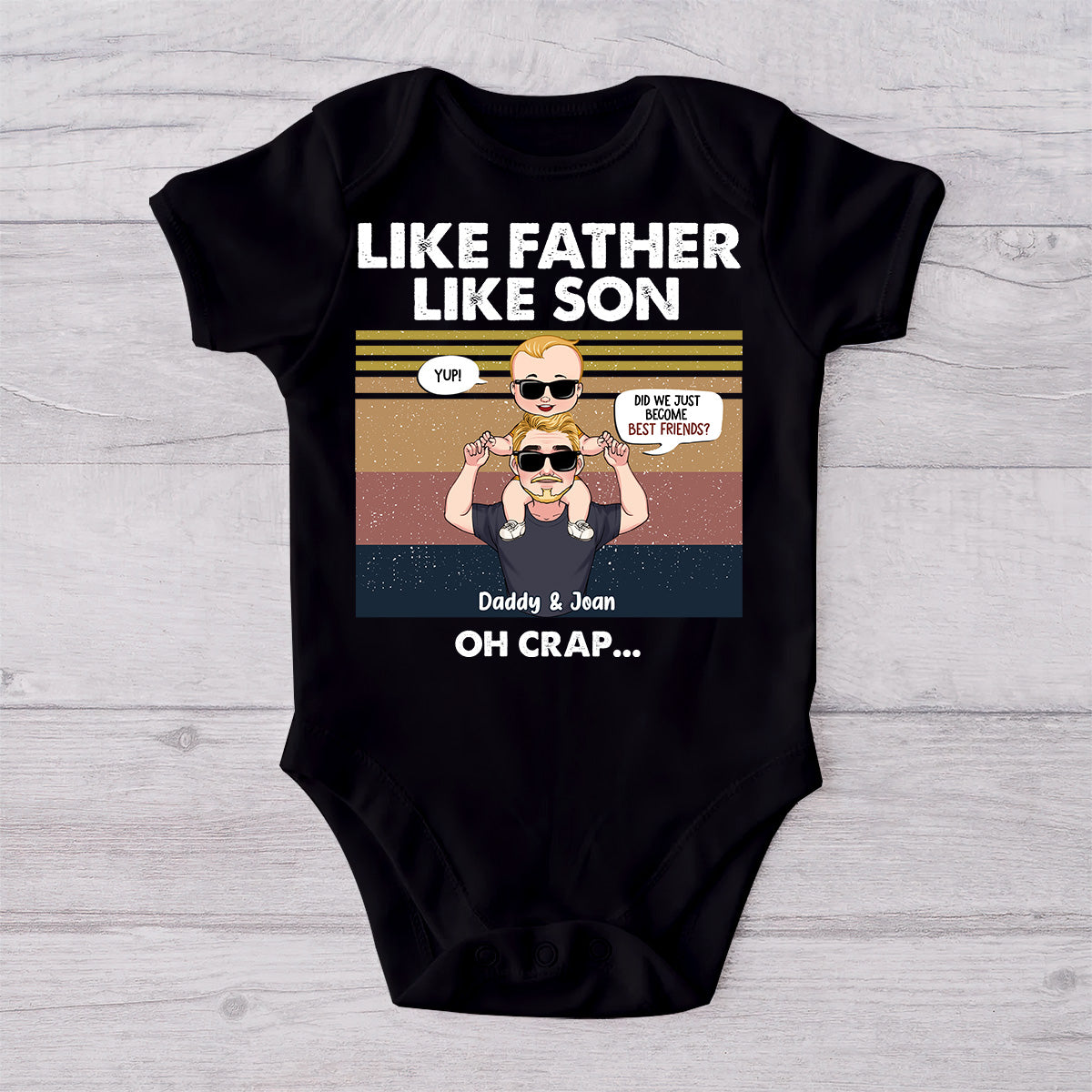 Sommes-nous devenus meilleurs amis ? - Cadeau pour papa, nouveau-né, bébé (0-1 an), jeune papa - Coffret personnalisé