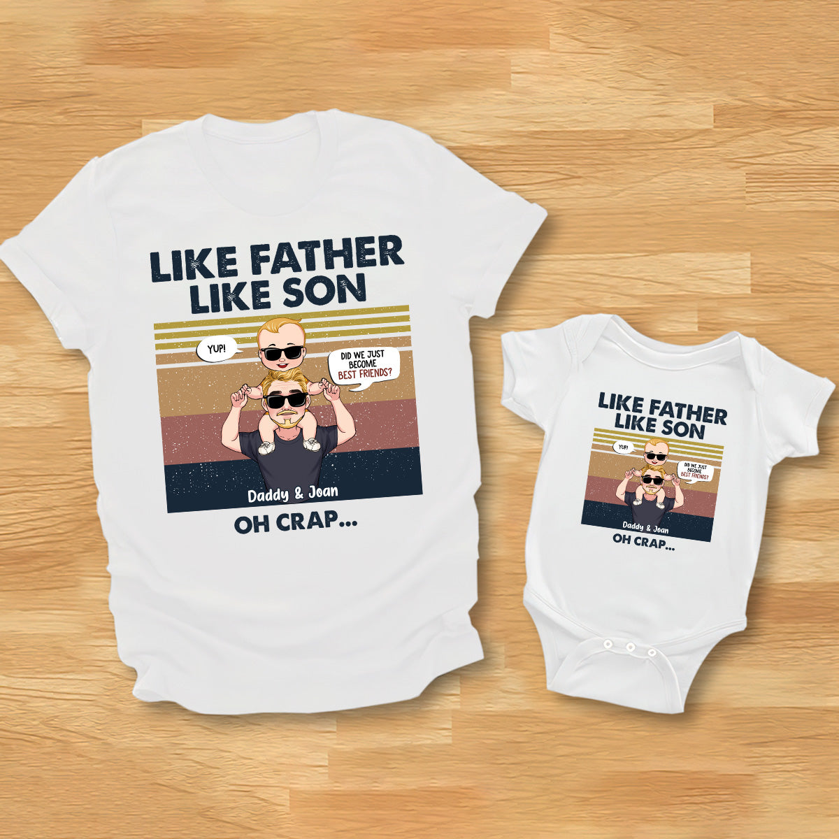 Sommes-nous devenus meilleurs amis ? - Cadeau pour papa, nouveau-né, bébé (0-1 an), jeune papa - Coffret personnalisé
