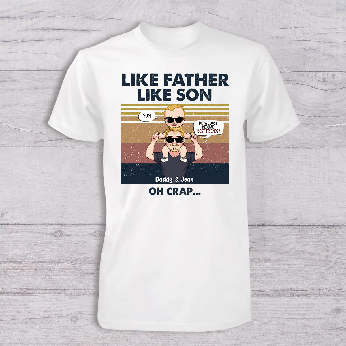 Sommes-nous devenus meilleurs amis ? - Cadeau pour papa, nouveau-né, bébé (0-1 an), jeune papa - Coffret personnalisé