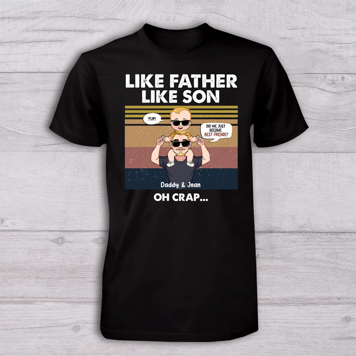 Sommes-nous devenus meilleurs amis ? - Cadeau pour papa, nouveau-né, bébé (0-1 an), jeune papa - Coffret personnalisé