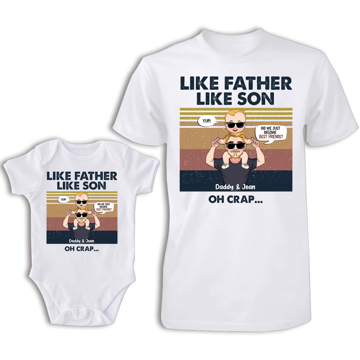 Sommes-nous devenus meilleurs amis ? - Cadeau pour papa, nouveau-né, bébé (0-1 an), jeune papa - Coffret personnalisé