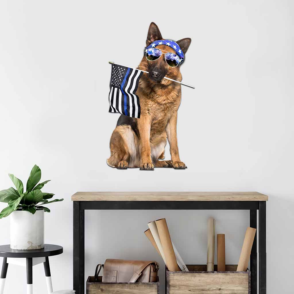 Panneau métallique découpé K9 - Police