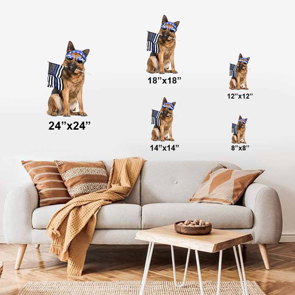 Panneau métallique découpé K9 - Police