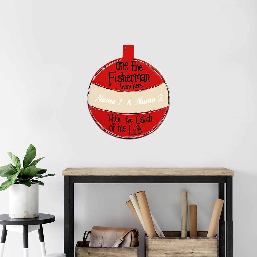 Panneau en métal découpé personnalisé pour pêcheur