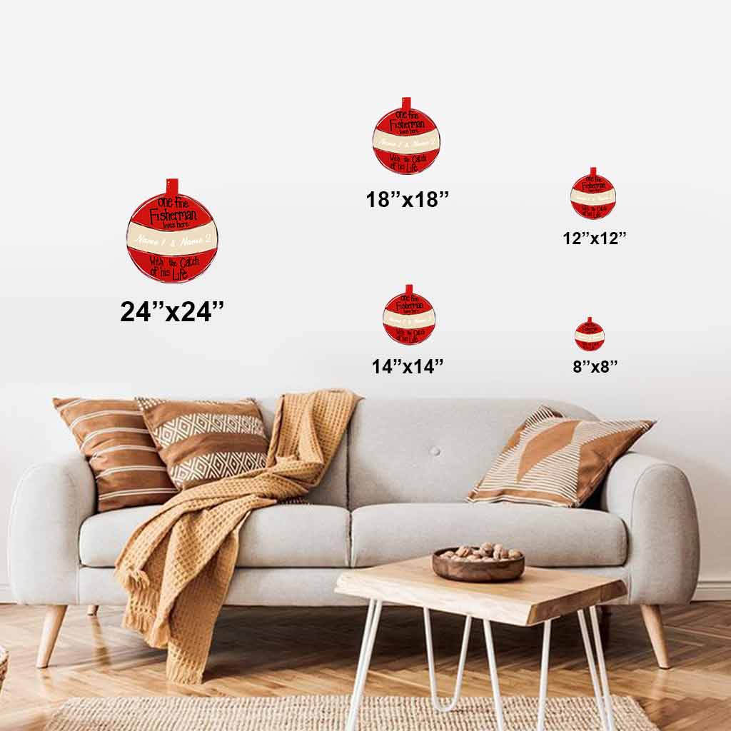 Panneau en métal découpé personnalisé pour pêcheur