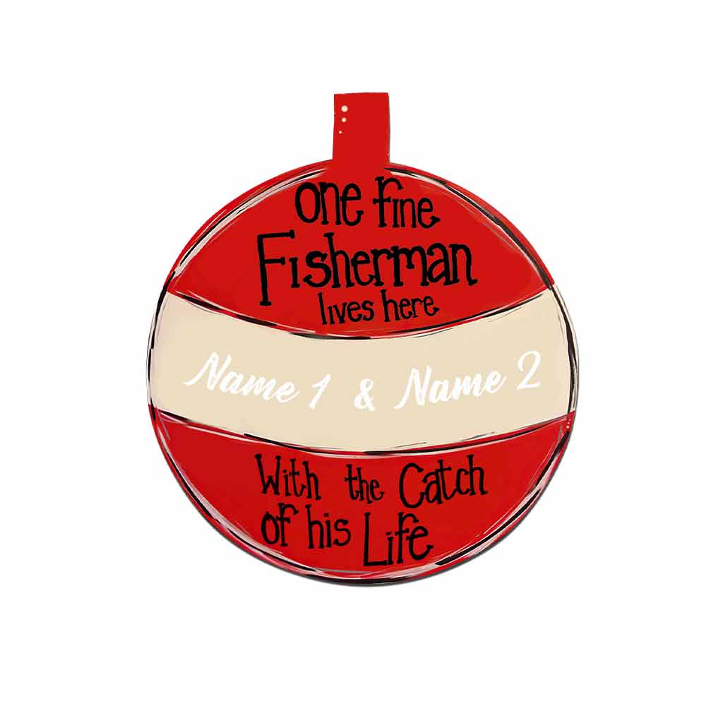 Panneau en métal découpé personnalisé pour pêcheur