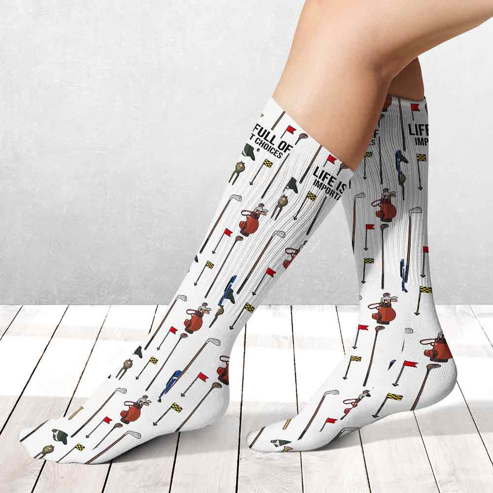 Voici mon style - Chaussettes de golf personnalisées