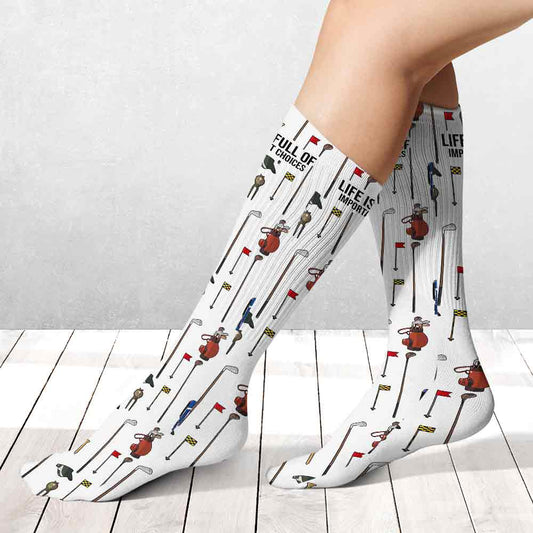 Voici mon style - Chaussettes de golf personnalisées