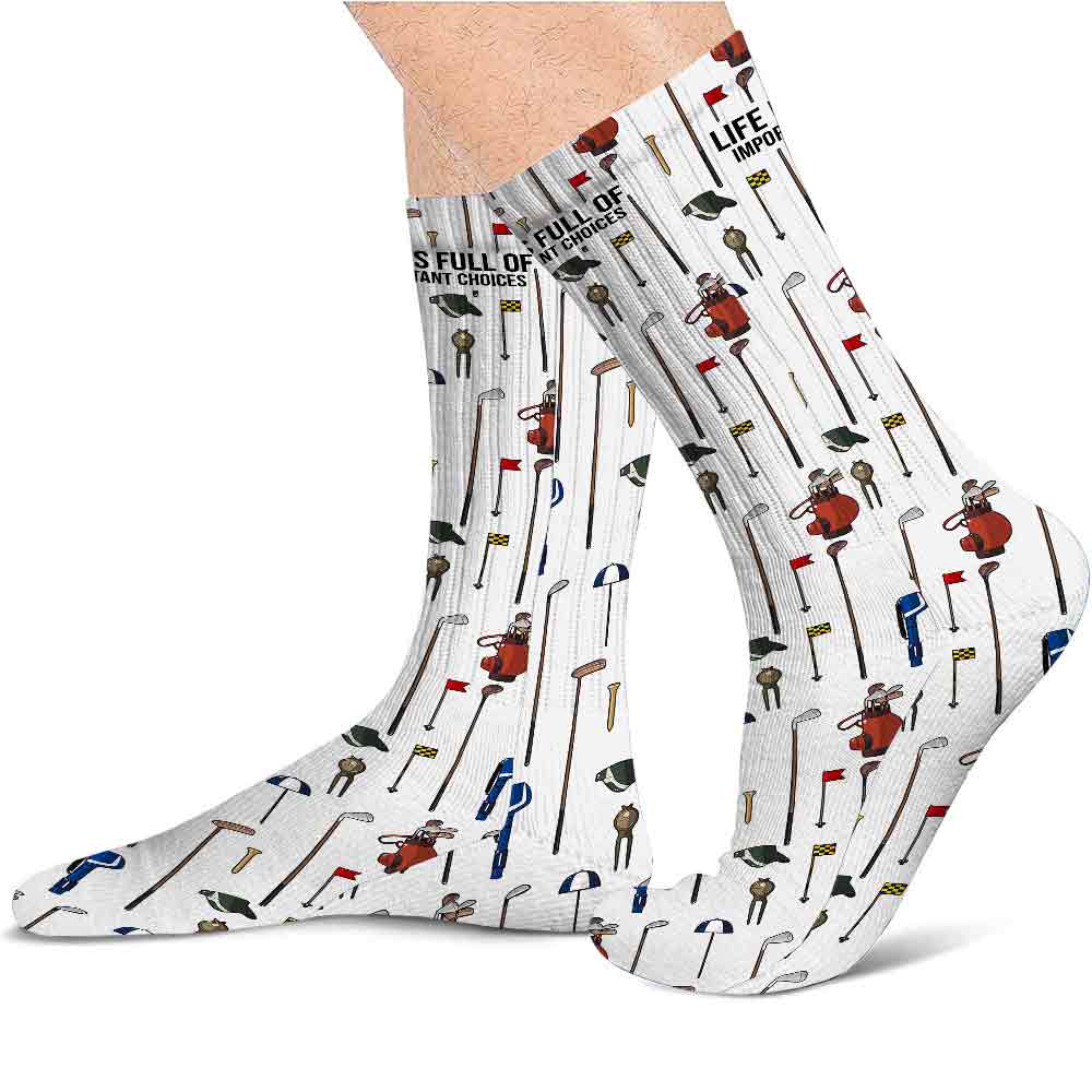 Voici mon style - Chaussettes de golf personnalisées