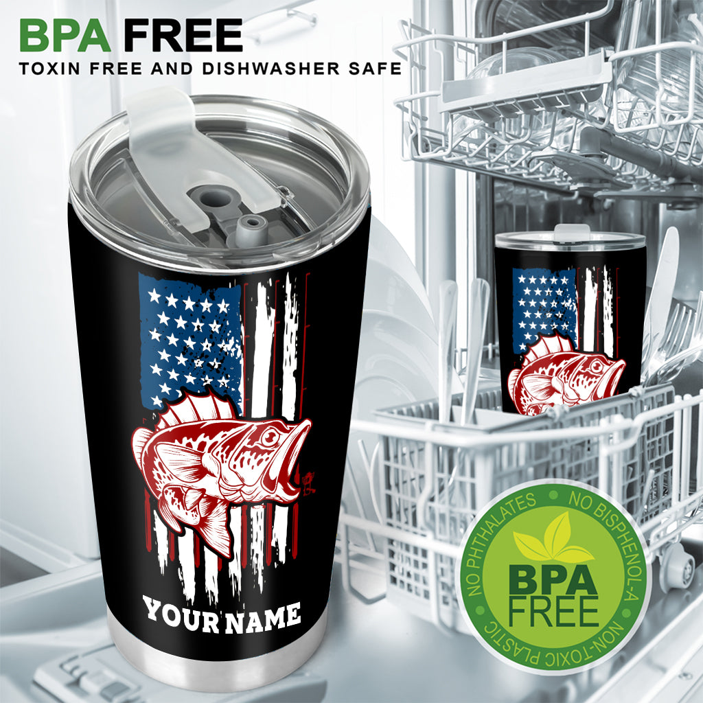 Je pêche pendant des heures - Gobelet isotherme de pêche personnalisé