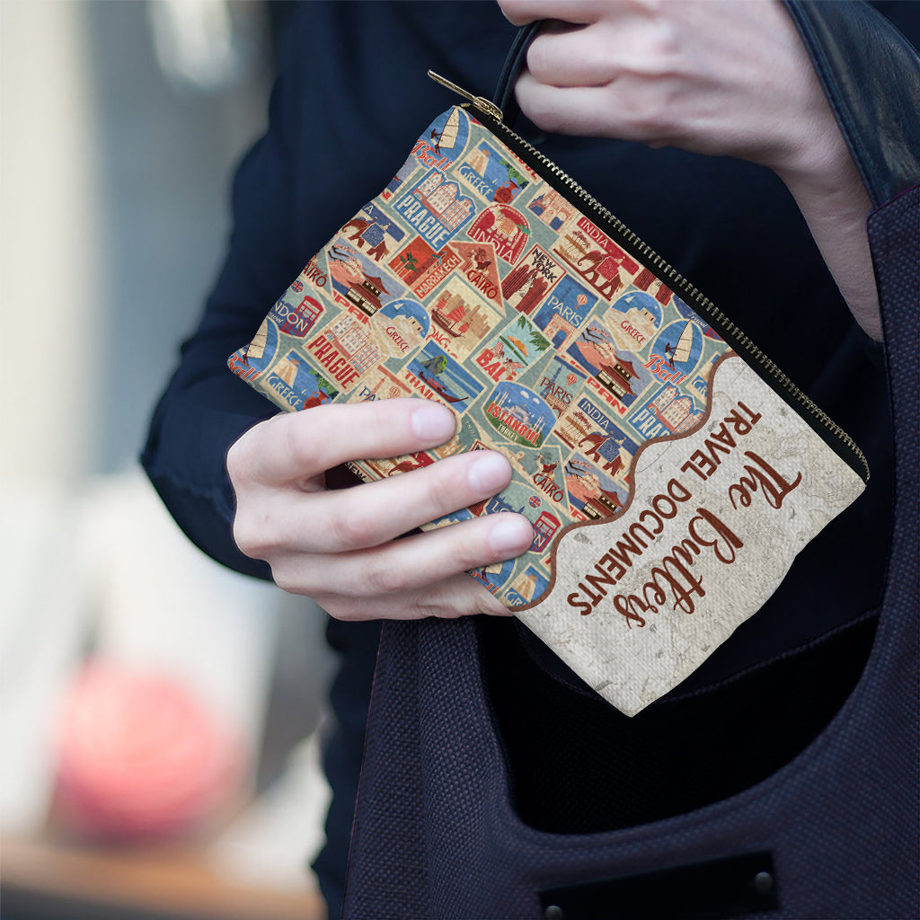 Documents de voyage familiaux - Pochette de voyage personnalisée