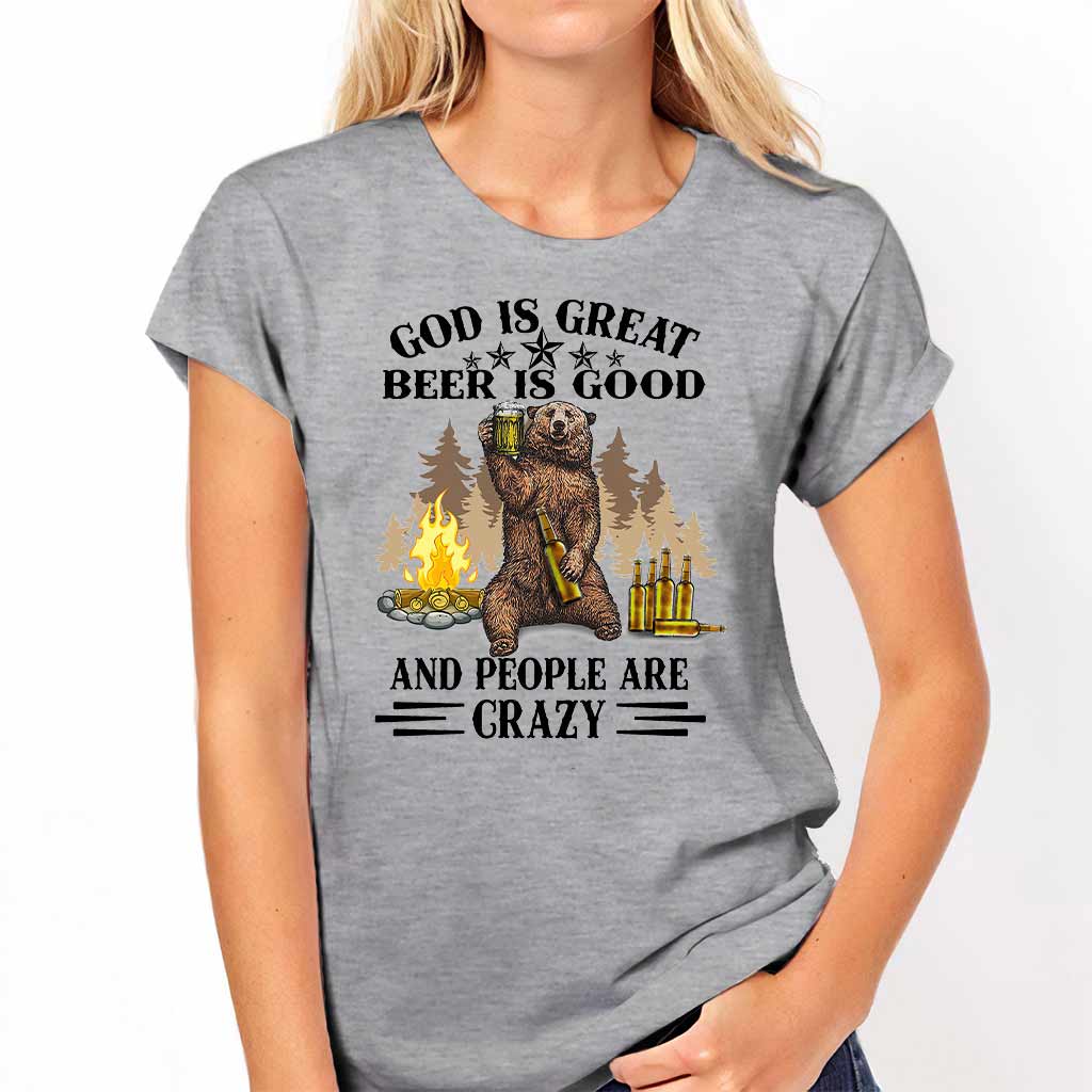 God Is Great Beer Is Good - Camping T-shirt and Hoodie 112021