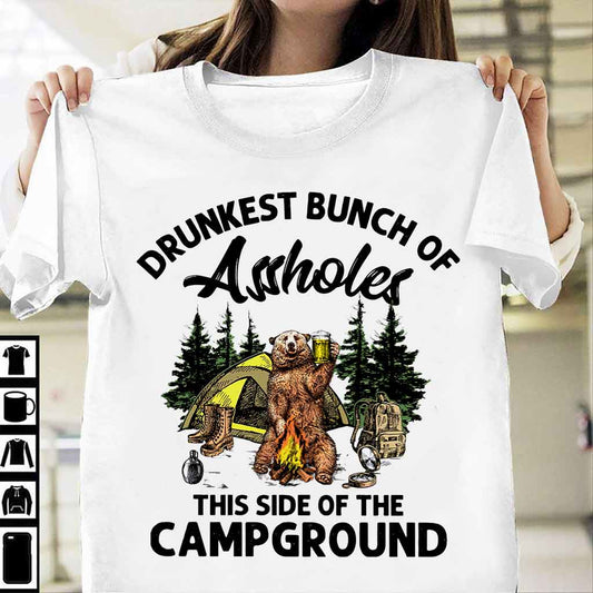 La bande la plus ivre du camping - T-shirt et sweat à capuche de camping 112021