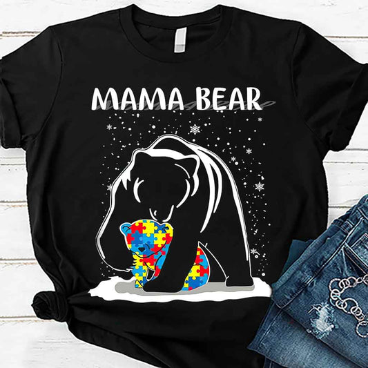 T-shirt et sweat à capuche « Maman Ours » – Sensibilisation à l’autisme 112021