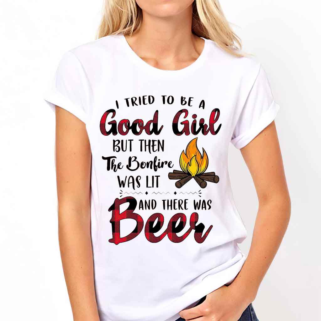 J'ai essayé d'être une gentille fille - T-shirt et sweat à capuche de camping 112021