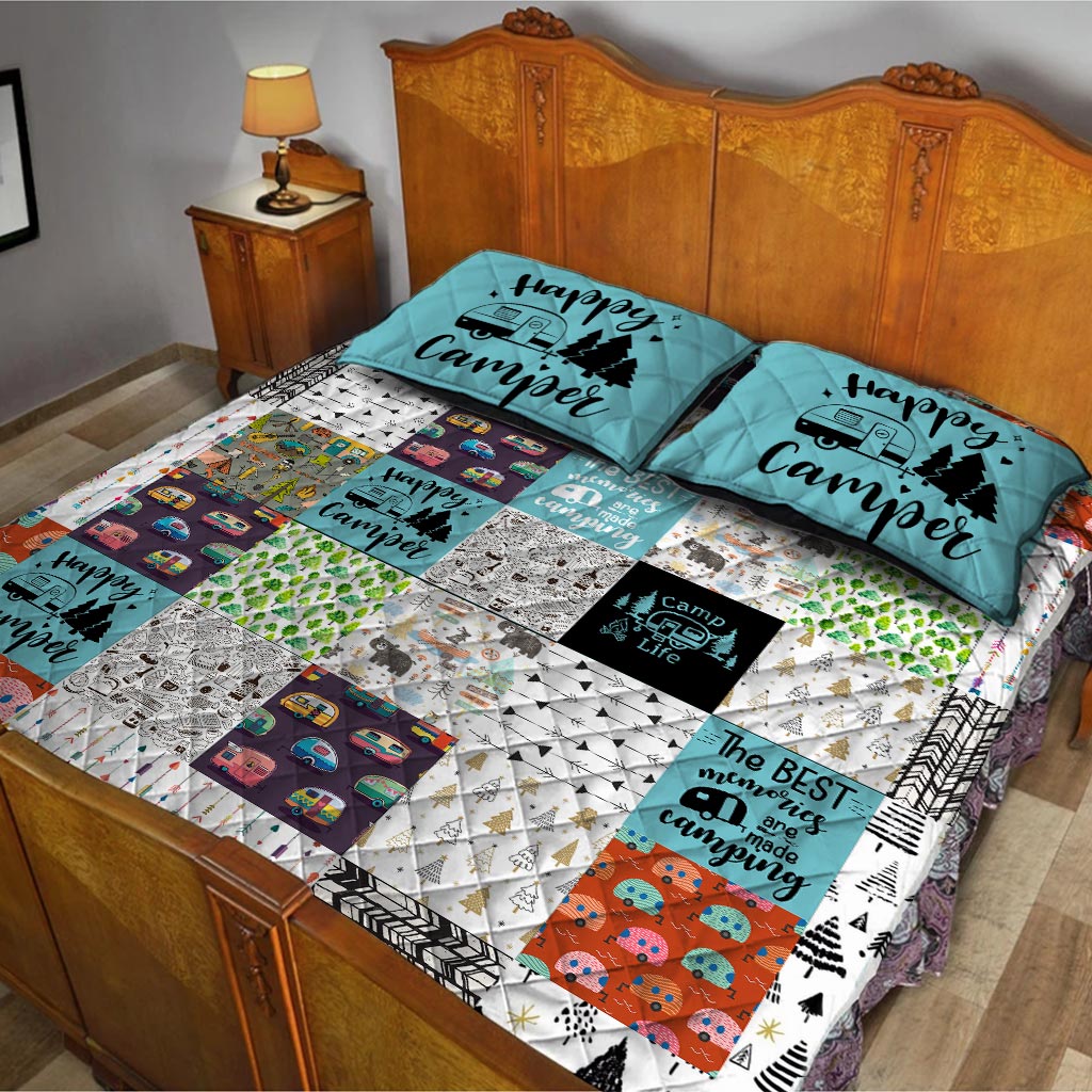 Ensemble de courtepointe de camping Happy Camper - 112021