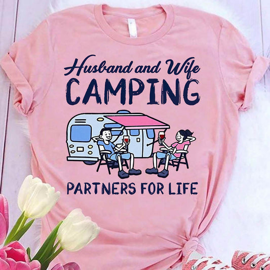Couple de campeurs pour la vie - T-shirt et sweat à capuche de camping 112021