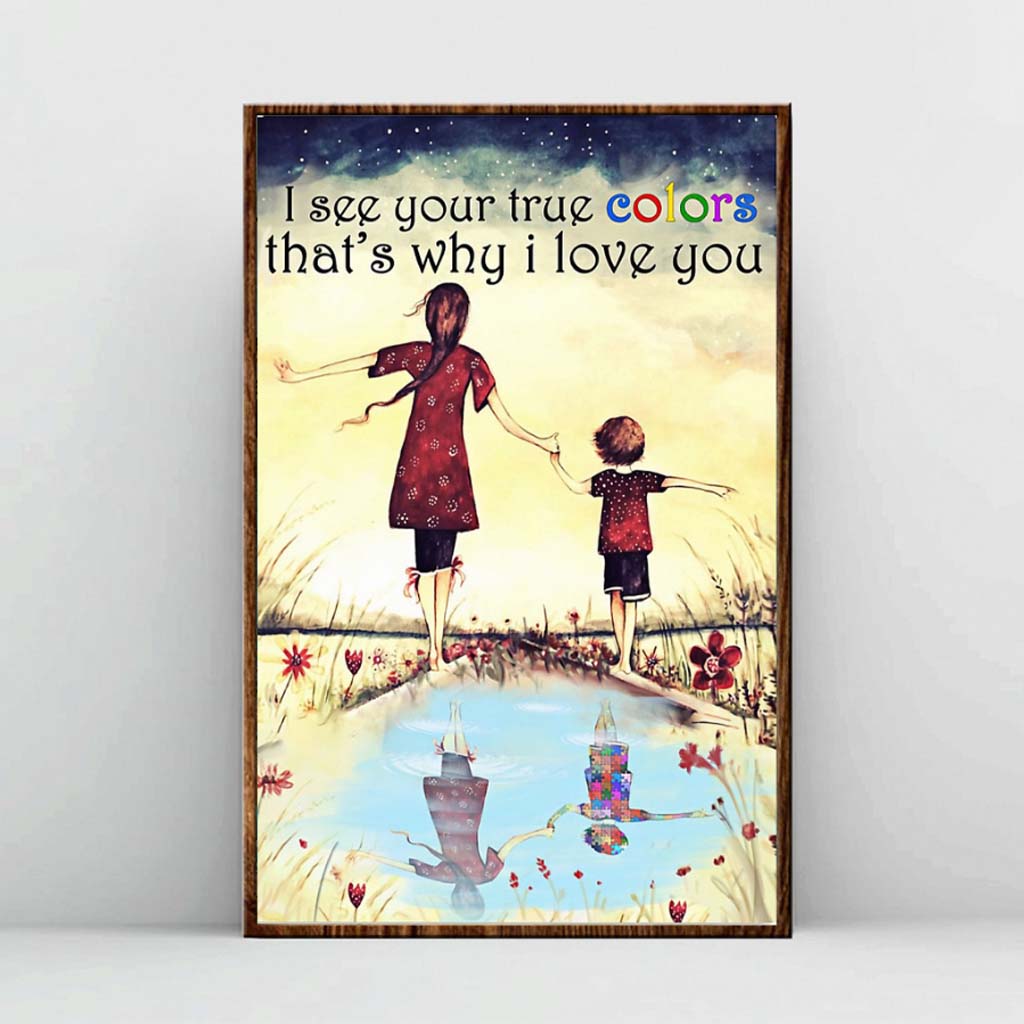 J'aime une personne autiste - Affiche de sensibilisation à l'autisme 112021