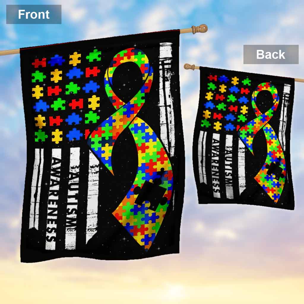 Sensibilisation à l'autisme - Drapeau de la maison 112021