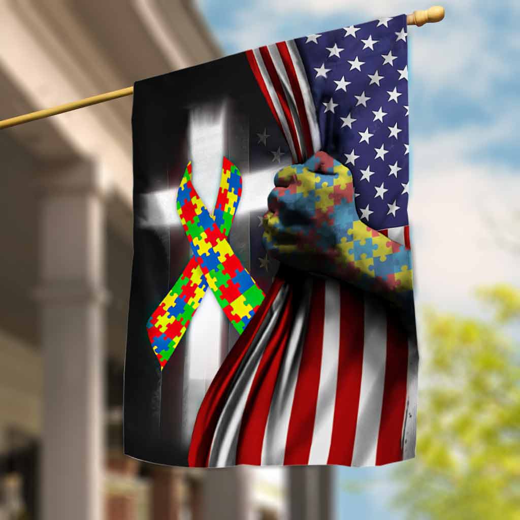 Sensibilisation à l'autisme - Drapeau de la maison 112021