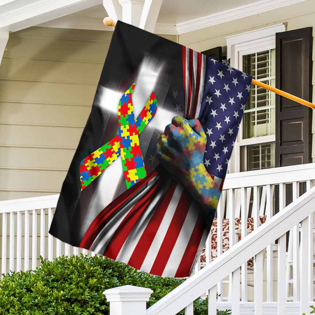 Sensibilisation à l'autisme - Drapeau de la maison 112021