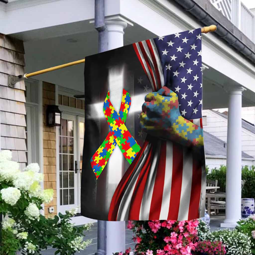 Sensibilisation à l'autisme - Drapeau de la maison 112021