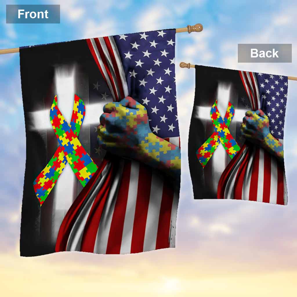 Sensibilisation à l'autisme - Drapeau de la maison 112021