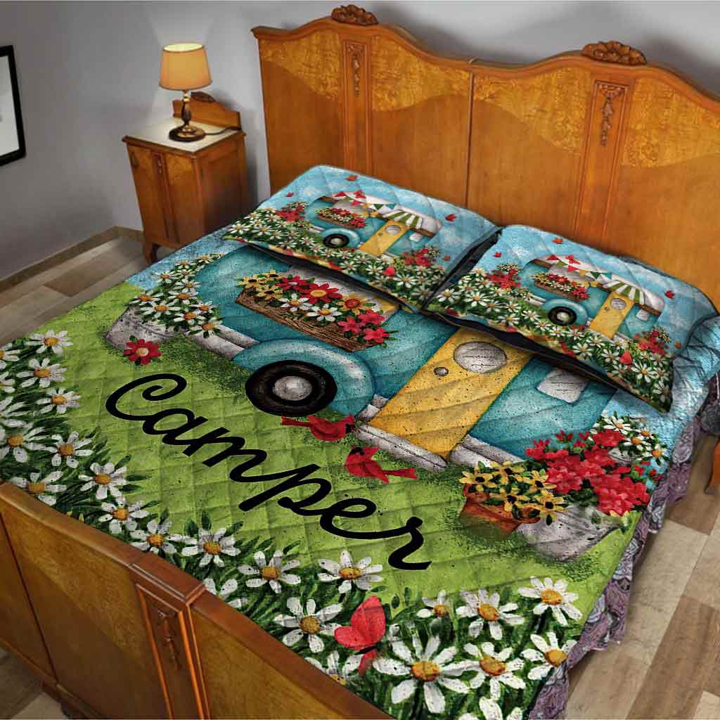 Happy Camper - Camping Quilt Set 112021