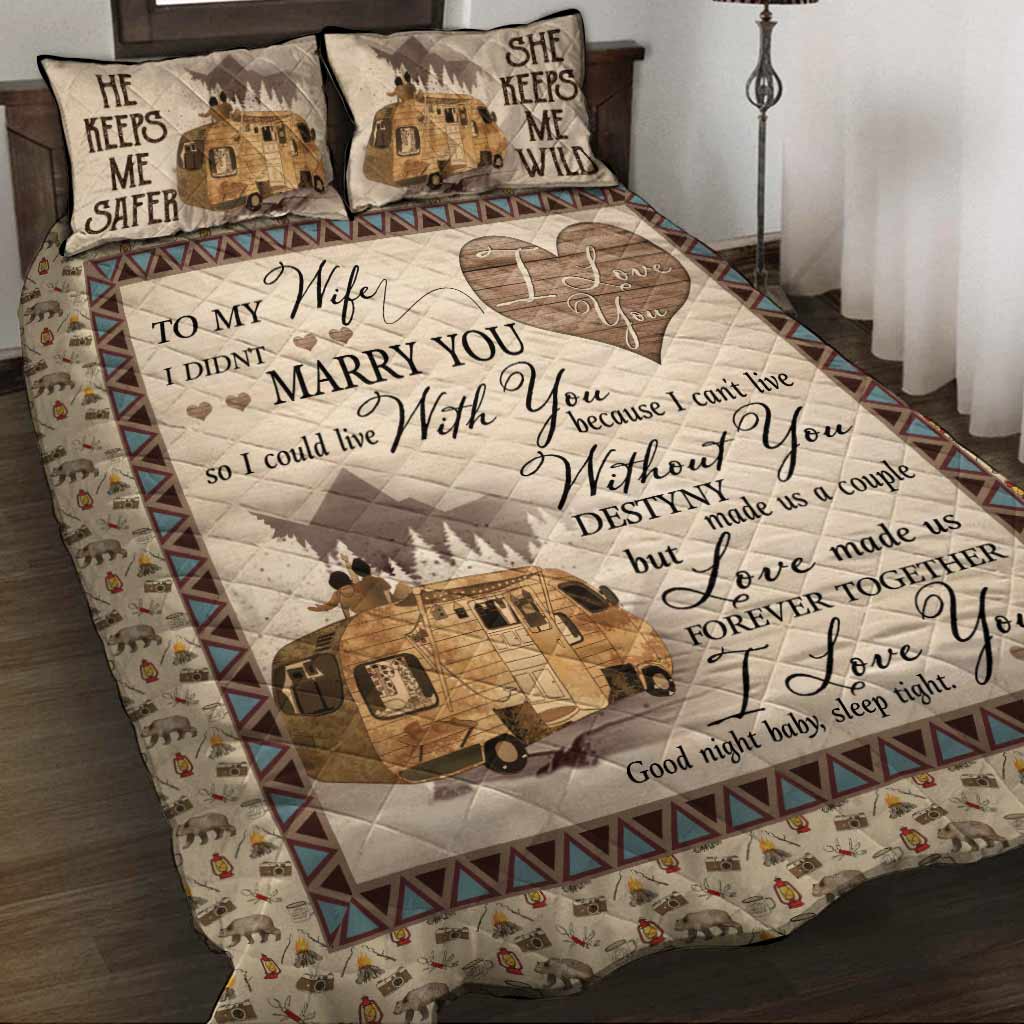 Je te choisis - Ensemble de courtepointe de camping 112021