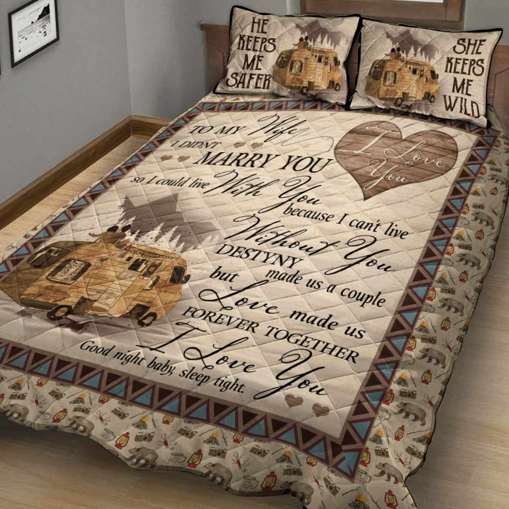 Je te choisis - Ensemble de courtepointe de camping 112021