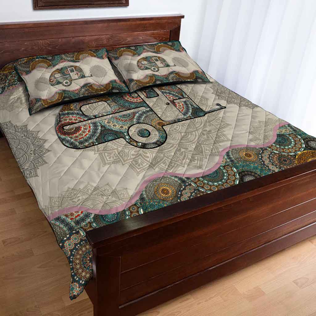 Ensemble de courtepointe Love Camping 112021