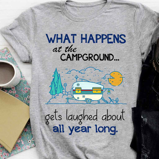 Que se passe-t-il au camping ? - T-shirt et sweat à capuche de camping 112021