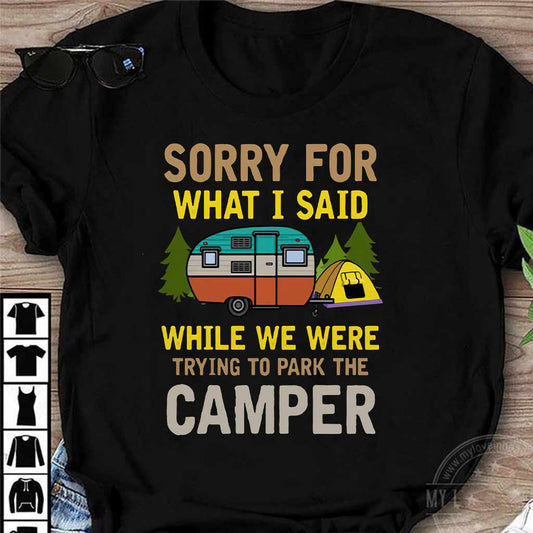 Désolé pour ce que j'ai dit - T-shirt et sweat à capuche de camping 1121
