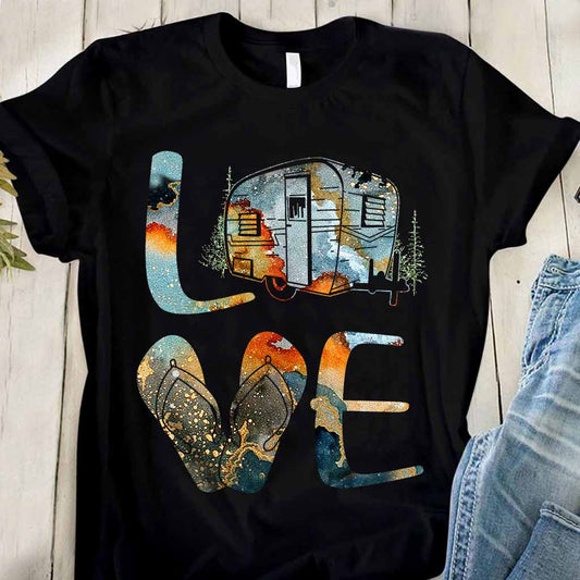 T-shirt et sweat à capuche Love - Camping 112021