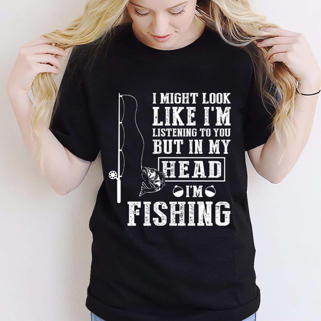 J'ai peut-être l'air de vous écouter - T-shirt et sweat à capuche de pêche 112021