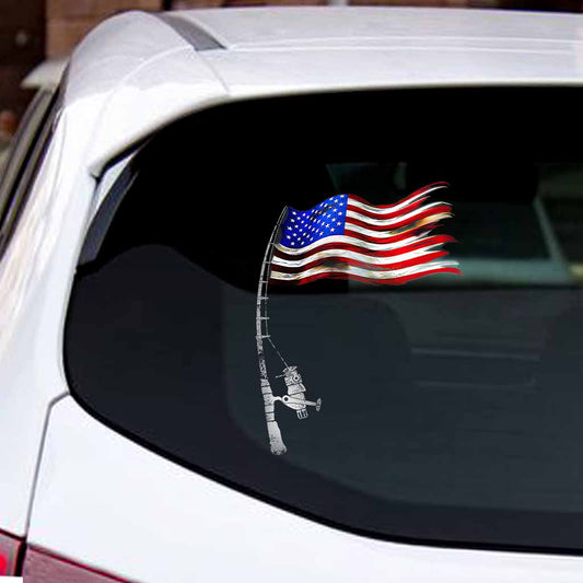 Autocollant de pêche américain complet 112021