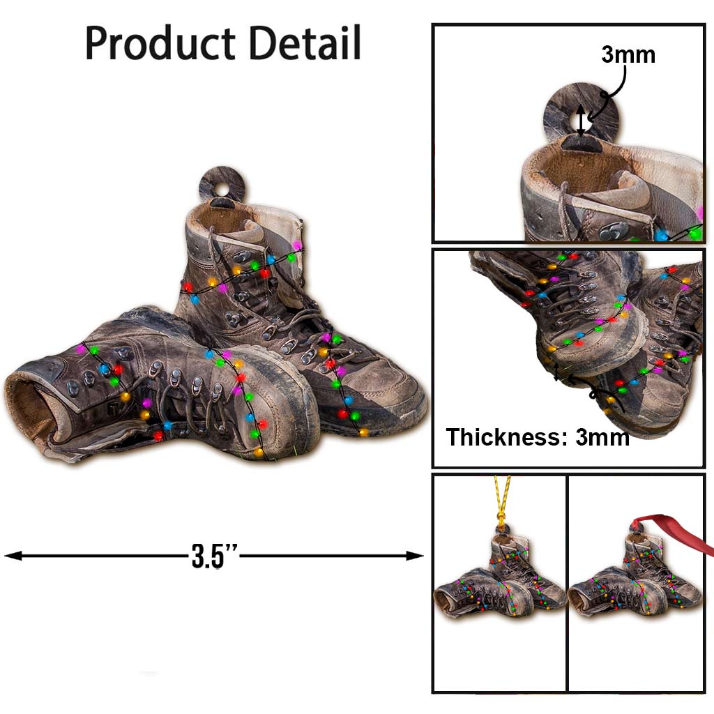 Collection d'articles de camping - Décoration de Noël pour le camping (Imprimée des deux côtés)