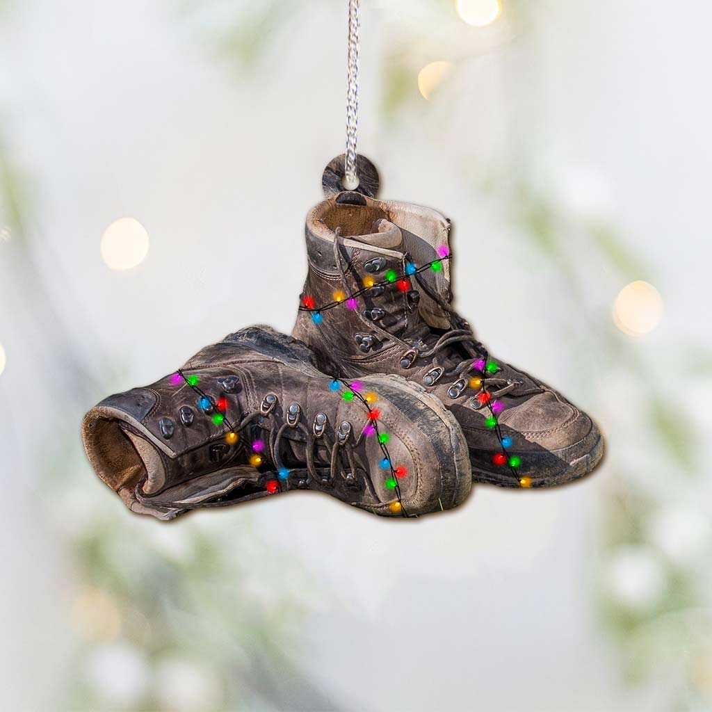 Collection d'articles de camping - Décoration de Noël pour le camping (Imprimée des deux côtés)