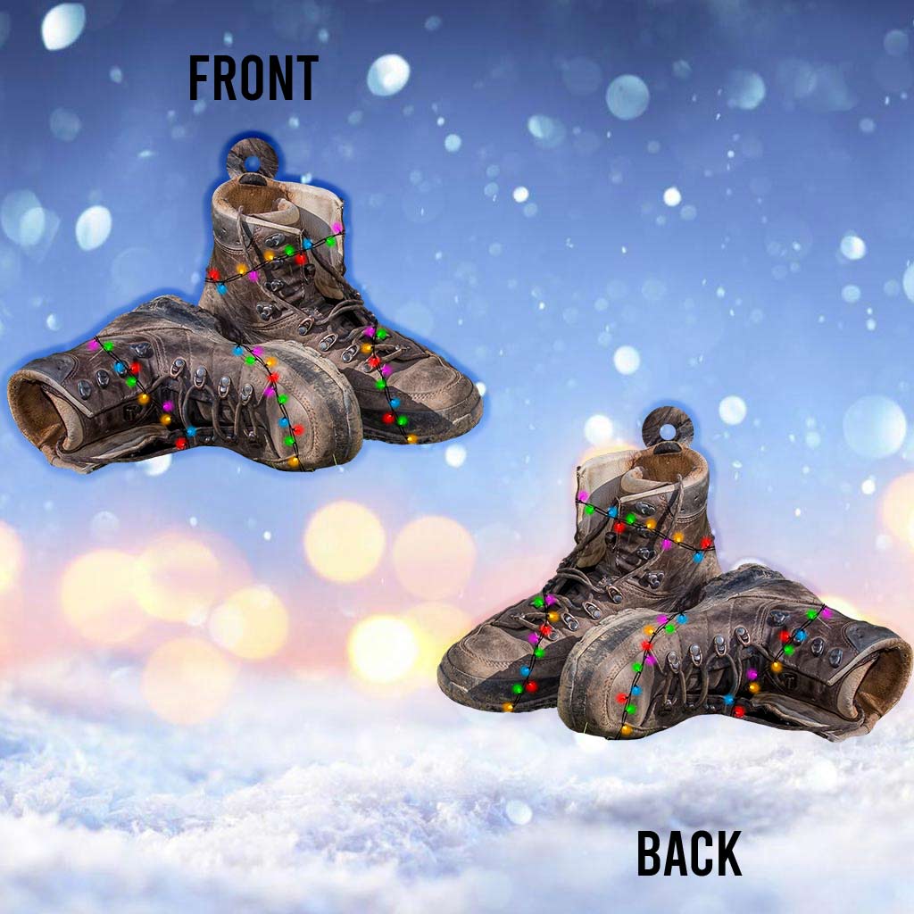 Collection d'articles de camping - Décoration de Noël pour le camping (Imprimée des deux côtés)