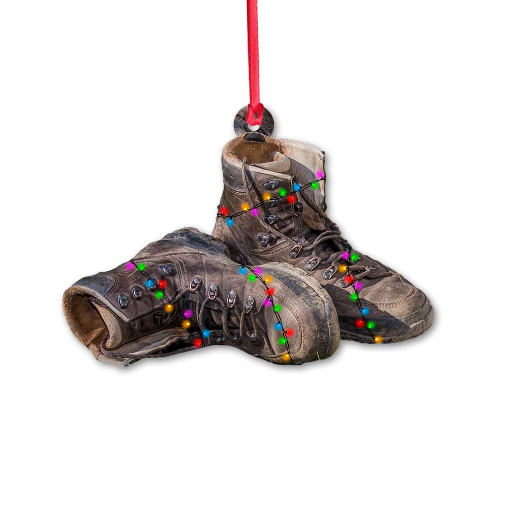 Collection d'articles de camping - Décoration de Noël pour le camping (Imprimée des deux côtés)